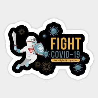 Fight Covid-19 Sticker